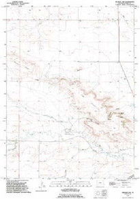 7.5' Topo Map of the Kessler Gap, WY Quadrangle