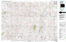 USGS 30' x 60' Metric Topographic Map of Lance Creek, WY Quadrangle