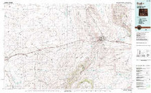 USGS 30' x 60' Metric Topographic Map of Rawlins, WY Quadrangle