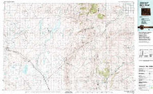 USGS 30' x 60' Metric Topographic Map of Rock River, WY Quadrangle