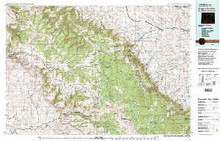 USGS 30' x 60' Metric Topographic Map of Burgess Junction, WY Quadrangle