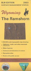 BLM 30' x 60' Surface Management Map of The Ramshorn, WY Quadrangle