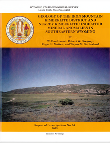 Geology of the Iron Mountain Kimberlite District and Nearby Kimberlite Indicator Mineral Anomalies in Southeastern Wyoming (2003)