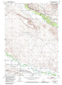 7.5' Topo Map of the Mule Butte, WY Quadrangle