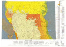Geologic and structure map, with contours on top of the Pierre Shale, for the north half of the Powder River basin, southeastern Montana and northeastern Wyoming