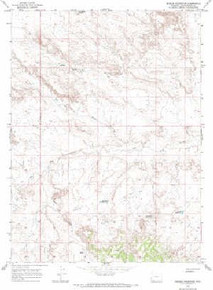 7.5' Topo Map of the Needle Reservoir, WY Quadrangle