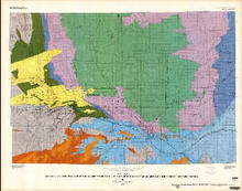 Geologic and structure map of the southern part of the Powder River basin, Converse, Niobrara, and Natrona counties, Wyoming