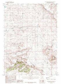 7.5' Topo Map of the North Table Mountain, WY Quadrangle