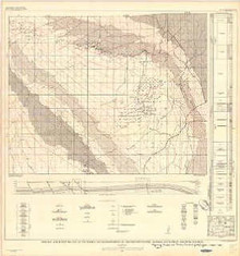 Geologic and Structure Map of the Sussex and Meadow Creek Oilfields and Vicinity, Johnson and Natrona Counties, Wyoming