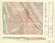 Geologic and Structure Map of the North Fork Oil Field, Kaycee Dome, and Vicinity, Johnson County, Wyoming