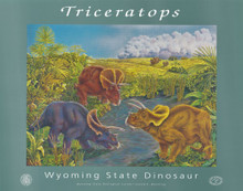 Wyoming State Dinosaur - Triceratops (poster) (1995)