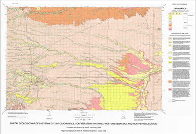 Geologic Map of the Cheyenne 30' x 60' Quadrangle, Southeastern Wyoming 