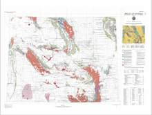 Metallic and Industrial Minerals Map of Wyoming (1985)