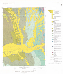 Geologic Map of Shell Quadrangle, Wyoming (1985)