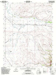 7.5' Topo Map of the Oberg Ranch, WY Quadrangle