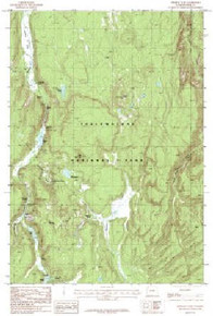 7.5' Topo Map of the Obsidian Cliff, WY Quadrangle