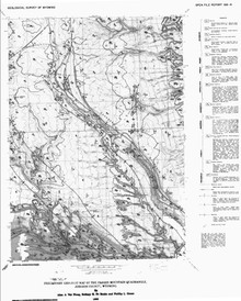 Preliminary Geologic Map of the Fraker Mountain Quadrangle, Johnson County, Wyoming (1988)