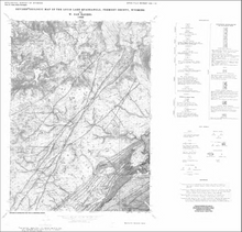 Revised Geologic Map of the Louis Lake Quadrangle, Fremont County, Wyoming (1988)