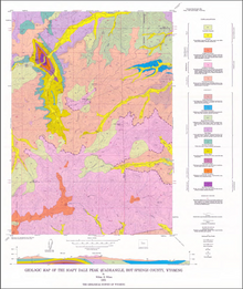 Geologic Map of the Soapy Dale Peak quadrangle, Hot Springs County, Wyoming (1970)