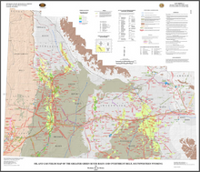 Oil and Gas Map of the Greater Green River Basin and Overthrust Belt, Wyoming (2007)