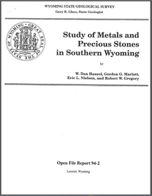 Study of Metals and Precious Stones in Southern Wyoming (1994)