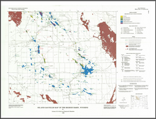 Oil and Gas Fields Map of the Bighorn Basin, Wyoming (1993)