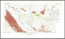 Oil and Gas Fields Map of the Wind River Basin, Wyoming (1991)
