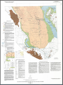 Coal Map of the Powder River Basin and Adjacent Areas, Wyoming (1990)