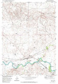 7.5' Topo Map of the Orin, WY Quadrangle