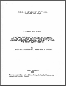 Temporal Distribution of the Ultramafic-Alkalic and Alkalic Rocks Within the Russian, Siberian and North American Ancient Platforms and Their Surroundings (1989)