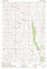 7.5' Topo Map of the Oshoto, WY Quadrangle