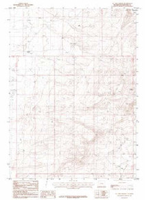 7.5' Topo Map of the Ox Yoke Springs, WY Quadrangle