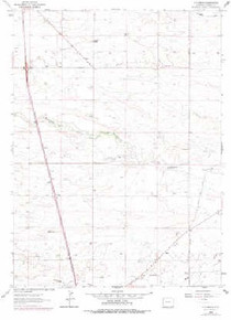 7.5' Topo Map of the P O Ranch, WY Quadrangle