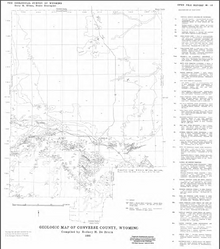 Geologic Map of Converse County, Wyoming (1985)