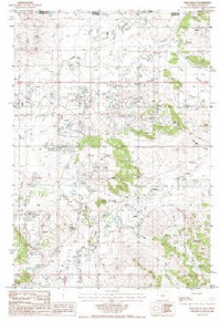 7.5' Topo Map of the Page Draw, WY Quadrangle