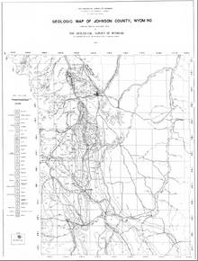 Geologic Map of Johnson County, Wyoming (1937)