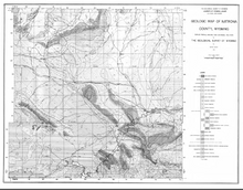 Geologic Map of Natrona County, Wyoming (1935)