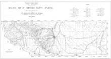 Geologic Map of  Sheridan County, Wyoming (1937)