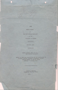 Annual Report of the Territorial Geologist (1886)