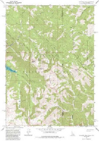 7.5' Topo Map of the Palisades Peak, ID Quadrangle