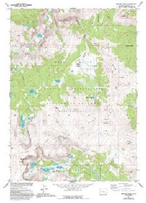 7.5' Topo Map of the Paradise Basin, WY Quadrangle