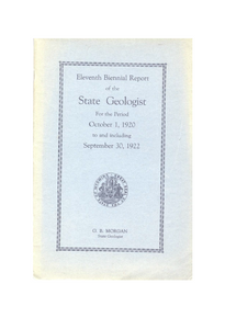 Eleventh Biennial Report of the State Geologist (1922)