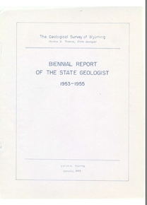 Biennial Report of the State Geologist (1953-1955) (1955)