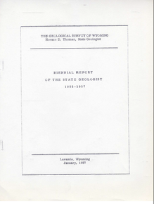 Biennial Report of the State Geologist (1955-1957) (1957)