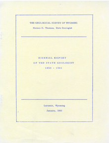 Biennial Report of the State Geologist (1959-1961) (1961)