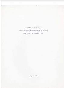 Annual Report of the Geological Survey of Wyoming (1979-1980) (1980)