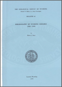Bibliography of Wyoming Geology 1950–1959 (1979)