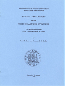 Sixtieth Annual Report of the Geological Survey of Wyoming (1993)