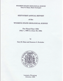 Sixty-First Annual Report of the Wyoming State Geological Survey (1994)