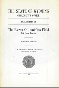 Byron Oil and Gas Field, Big Horn County (1917)